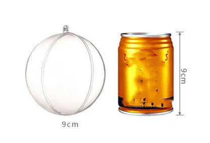 Eco-friendly PS plastic decorative hanging balls for crafts, decorations, and gifts