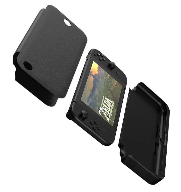 Black litchi leather protective charging case for Nintendo Switch, 10000mAh, 240x115x30mm