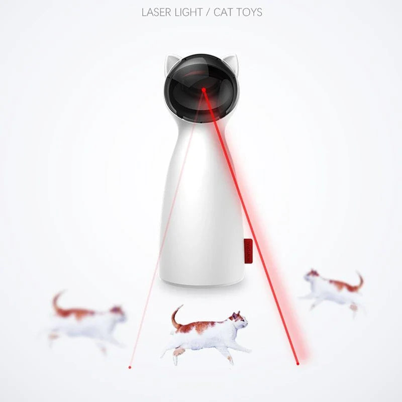 Automatic Laser Teaser: A smart and durable pet toy that captivates cats with a mesmerizing laser light show and adjustable features for interactive playtime.