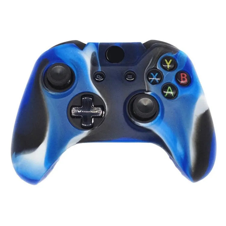 Xbox One controller with a soft transparent silicone case in a camouflage colour option.