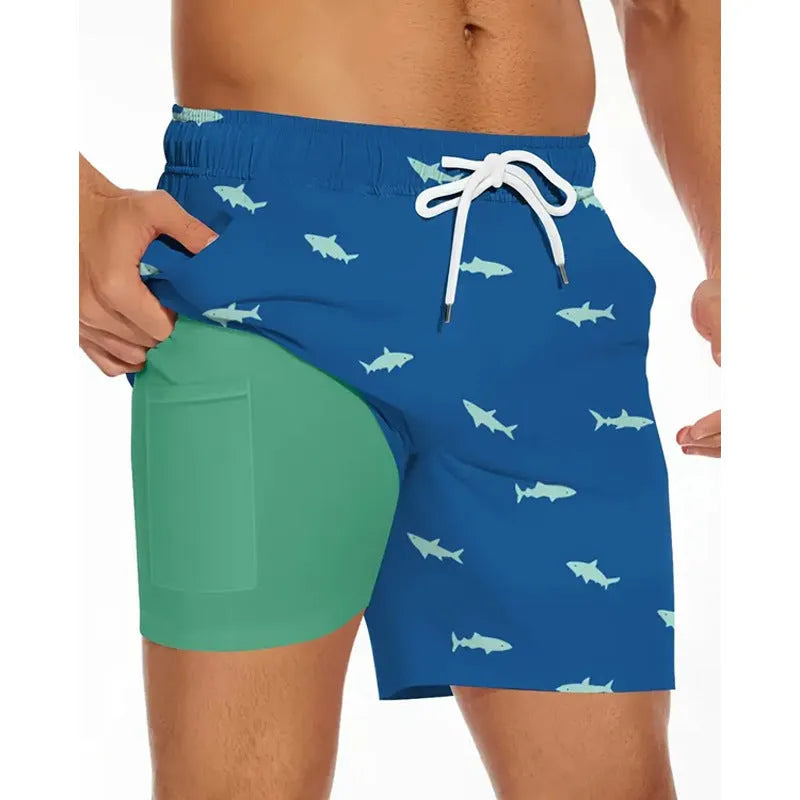 Men's loose fit casual sports pants in multiple colours for summer beach wear