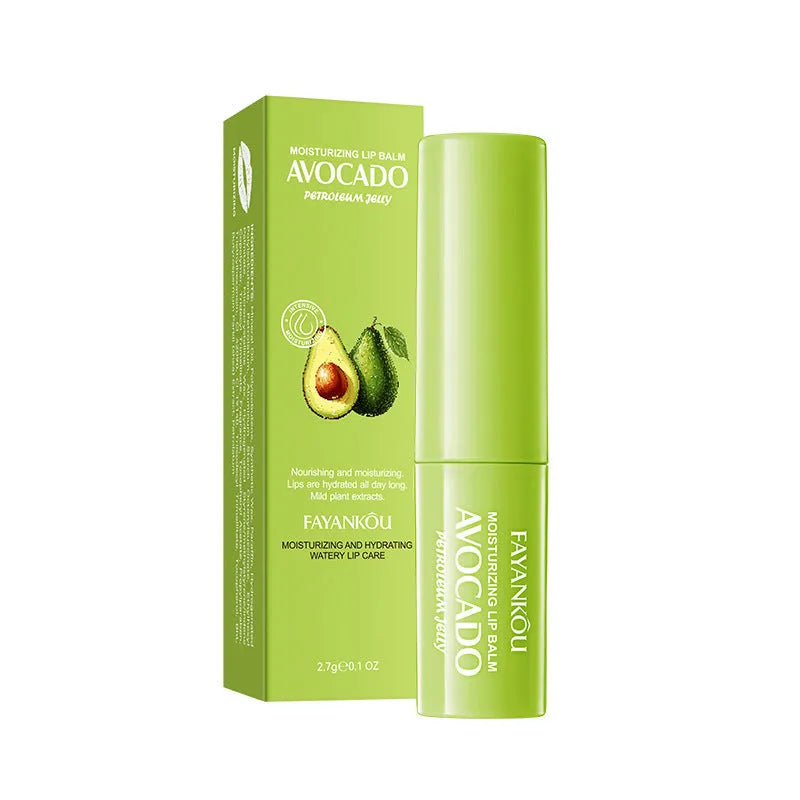 Anti-chapped lip moisturising lipstick tube with multiple formula variant labels