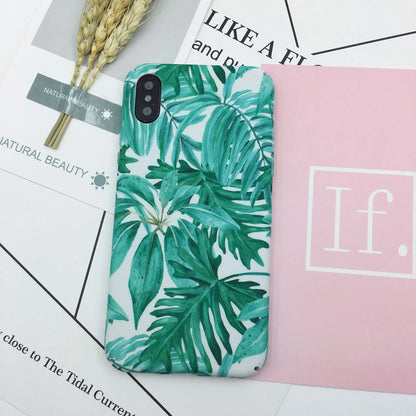 Green painted PC phone case back cover for OPPO VIVO iPhone smartphones