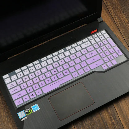 ASUS Flight 15.6-inch laptop keyboard protective film cover in translucent colour on keyboard