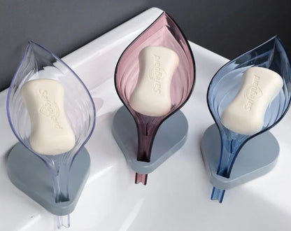 ABS soap holder with suction cup in various colours for sink organisation