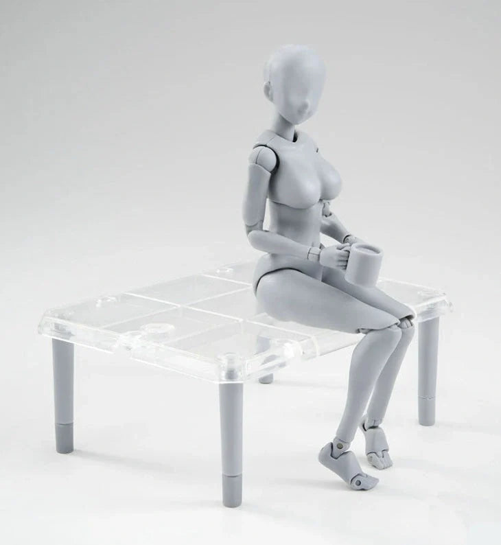 Articulated artist mannequin kit with interchangeable hands and accessories