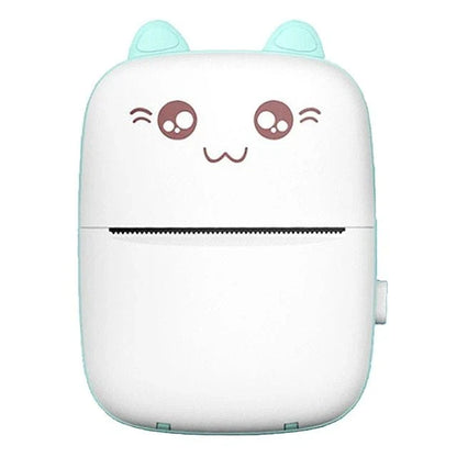 A compact, portable Bluetooth wireless photo printer for mobile devices, featuring high-quality thermal printing, rechargeable battery, and easy app connectivity.