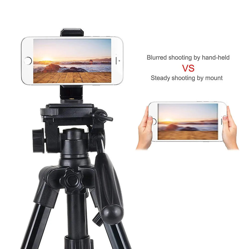 Black plastic single phone holder bracket showing rotating clamp and word folder style options