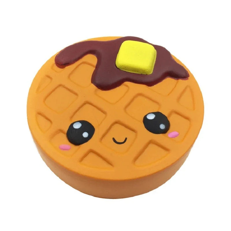 Chocolate-filled biscuit-shaped toy with a playful and unique design