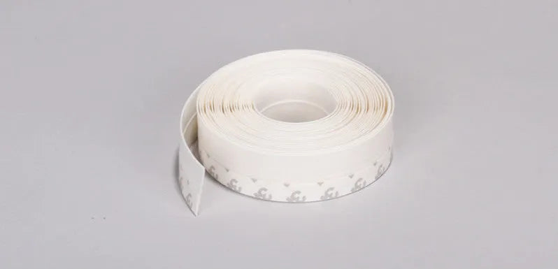 PVC wall corner protection tape roll showing 3.8cm width and porcelain white colour