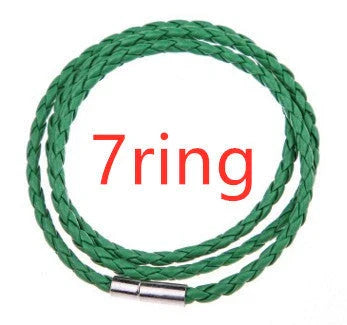 A personalized leather bracelet with engraved beads, a thoughtful gift for men