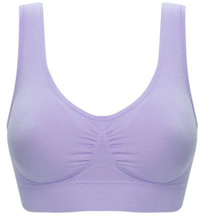 Comfortable women's yoga sports bra top for workouts and fitness activities