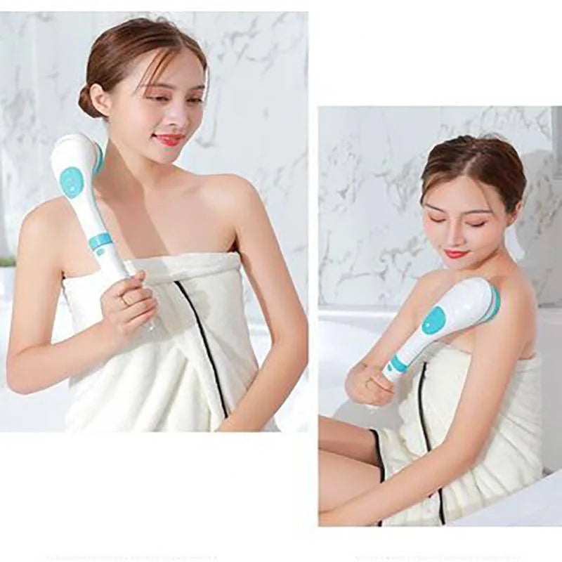 5-in-1 Electric Bath Brush with rechargeable battery and five interchangeable heads