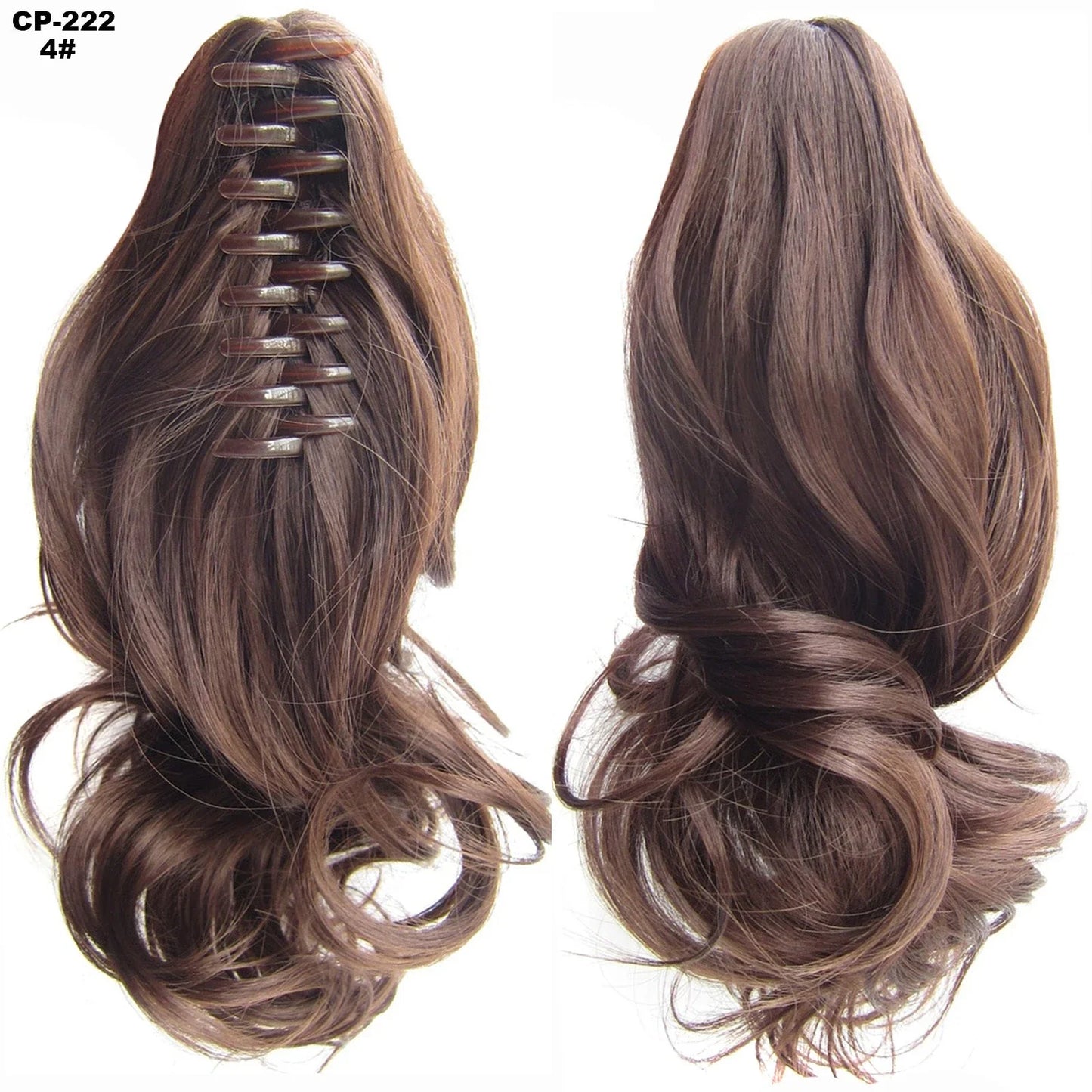 Stylish ponytail hair extension with natural-looking waves for a glamorous hairstyle