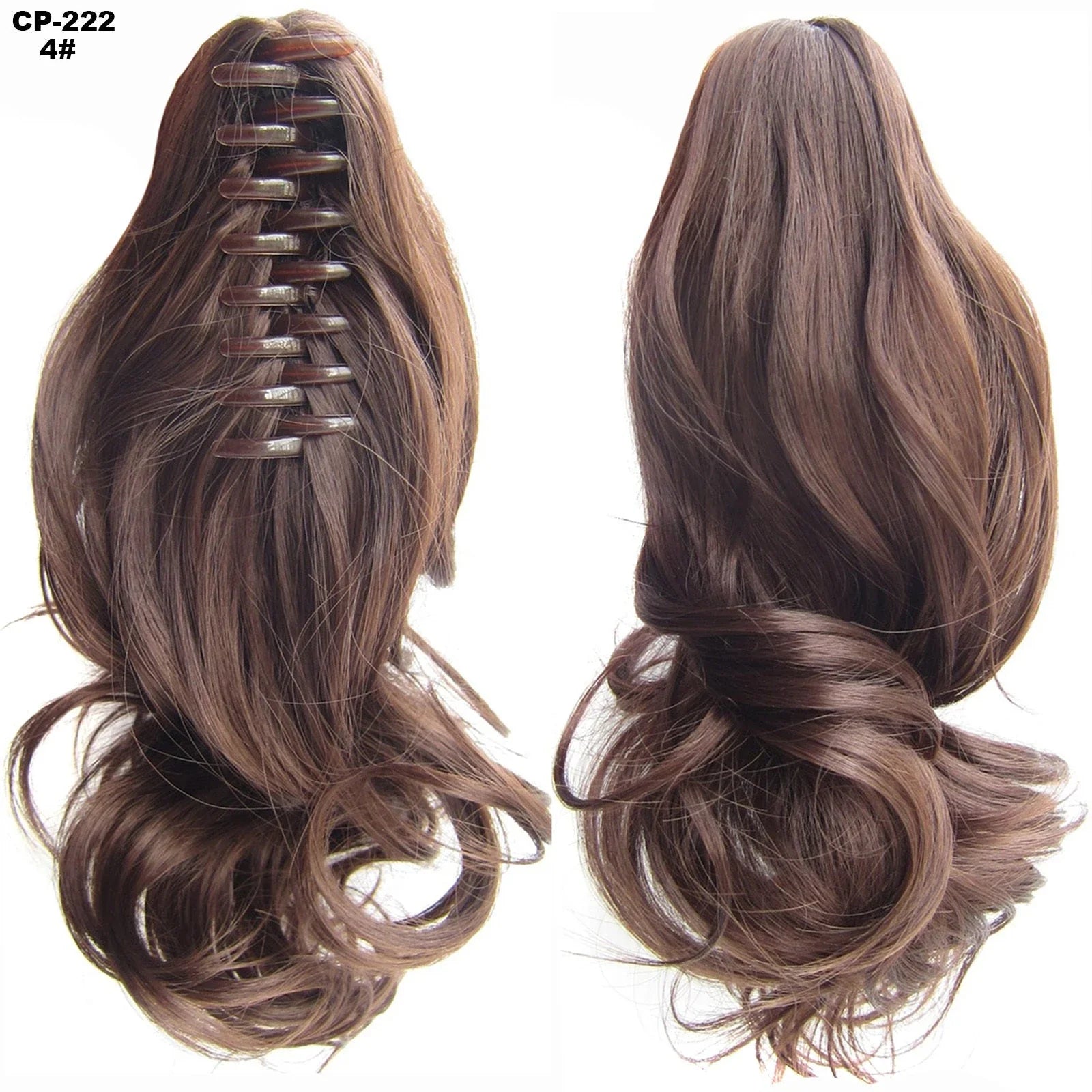 Stylish ponytail hair extension with natural-looking waves for a glamorous hairstyle