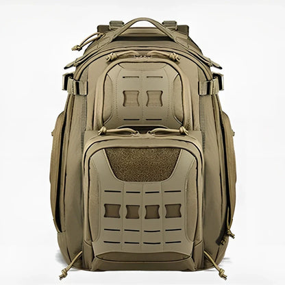 45L camouflage tactical backpack with multiple compartments for mountain climbing gear
