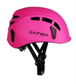 Outdoor safety helmet with ABS PC shell and EPS inner shell, 52-62cm adjustable, in blue grey orange pink or red