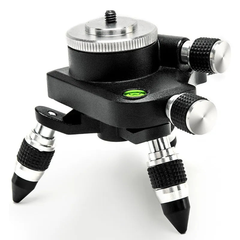 Black aluminium alloy spirit level base accessory for YL-30 model with rotating mechanism.
