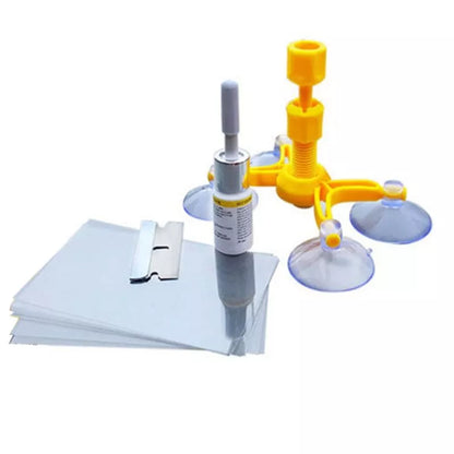 Car Window Glass Scratch and Crack Repair Kit with vacuum function and imported repair fluid