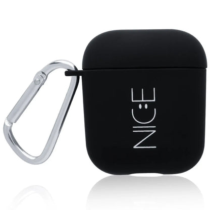 Black and Pink hard PC plastic covers for AirPods cases with decorative patterns.