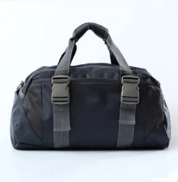 Nylon yoga gym bag with shoulder strap shown in available colours and sizes