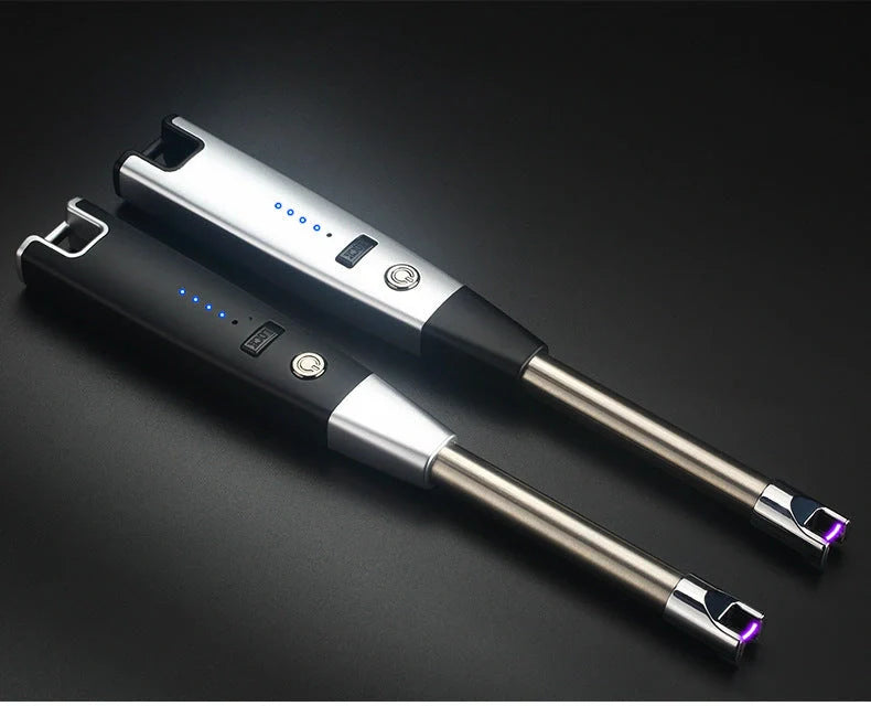 USB rechargeable plasma windproof lighter in various colours with bottle opener and keychain features