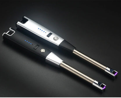 USB rechargeable plasma windproof lighter in various colours with bottle opener and keychain features