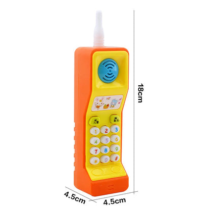 Children's electric sound and light toy with cartoon animal design for 3-year-old sensory development