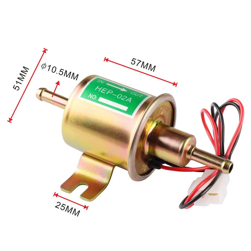 Automotive Electronic Fuel Pump 12V 1.2 Current 80-100 Flow Rate 0.032-0.045 MPa Pressure GM Adapted Golden 12V Model