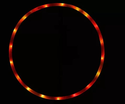LED Glow Hula Hoop with colourful lights, sizes 60cm to 90cm