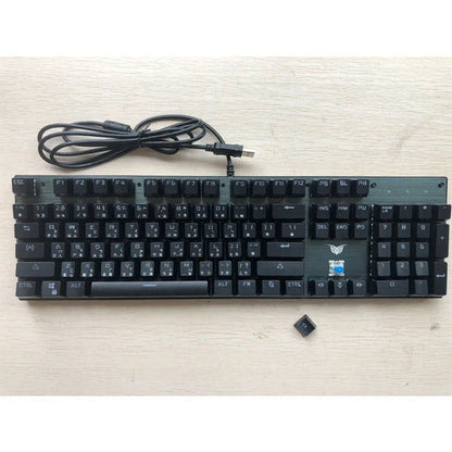 Mechanical Keyboard with Green Shaft and 87 Non-Punch Keys in various colors