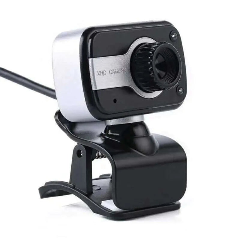 USB mini driverless video camera for PC and laptop with 1.45m cable, CMOS sensor, HD 12 megapixel resolution, 360-degree rotation, and built-in microphone in blue, red, or white