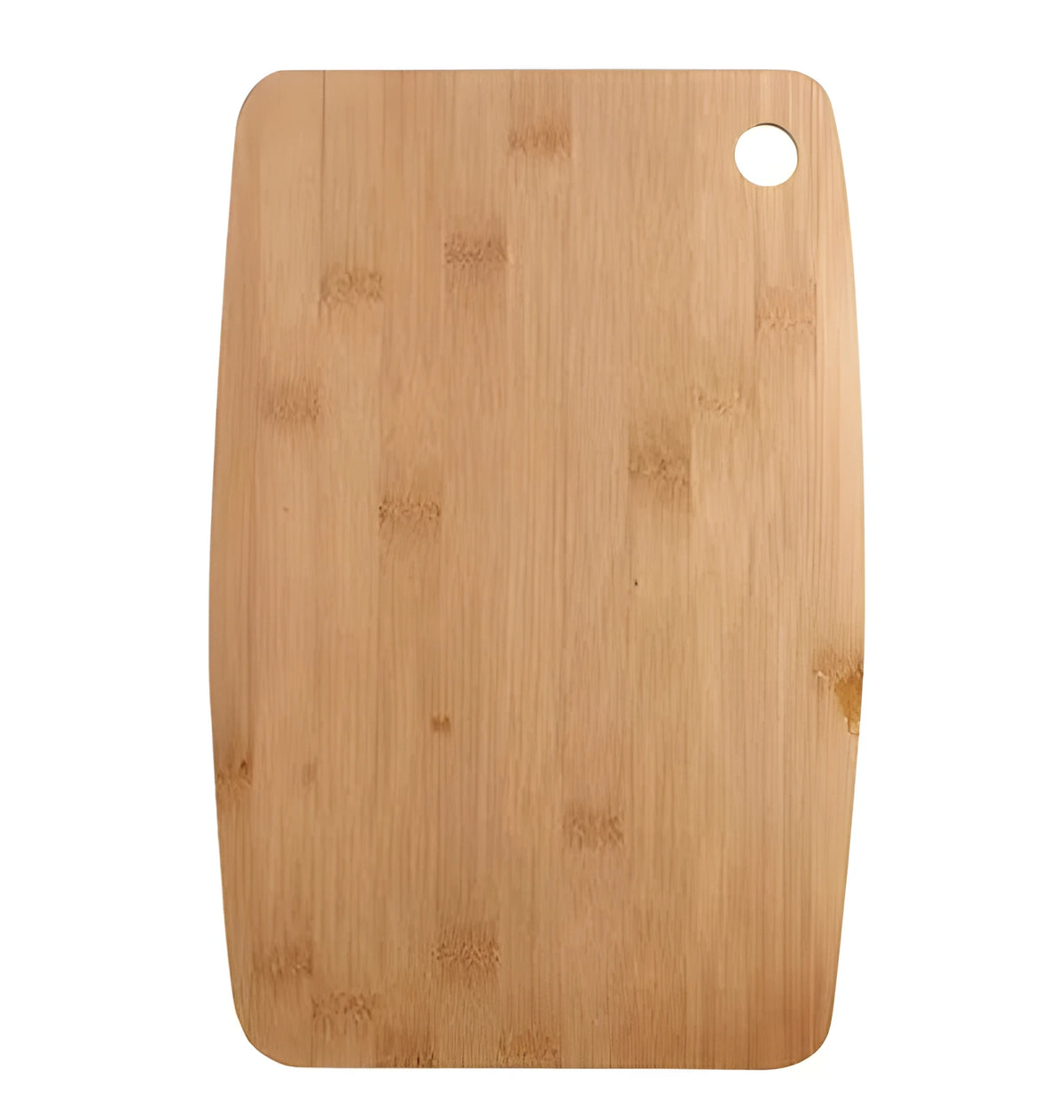 Square Moso bamboo kitchen cutting board with antibacterial protection, 28cm by 17cm
