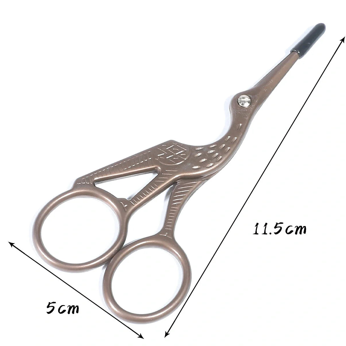 Elegant crane-shaped embroidery scissors crafted from premium stainless steel for precise, effortless cutting