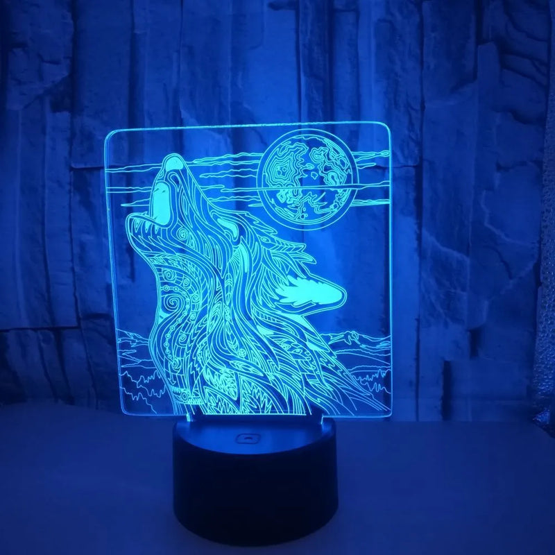 Colour-Changing LED Desk Lamp with remote and touch controls, featuring a 3W power output, 5V USB operation, seven adjustable colours plus white, acrylic board and ABS base construction, suitable for ambient desktop lighting