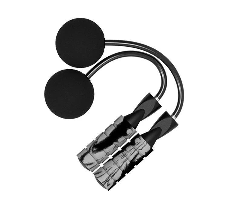 Adjustable weighted cordless jump rope with EVA balls for effective workouts
