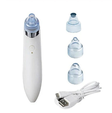 A rechargeable cosmetic instrument in various color options, including gold, white, and rose gold. This compact and portable tool is designed for versatile makeup application and touch-ups on the go.