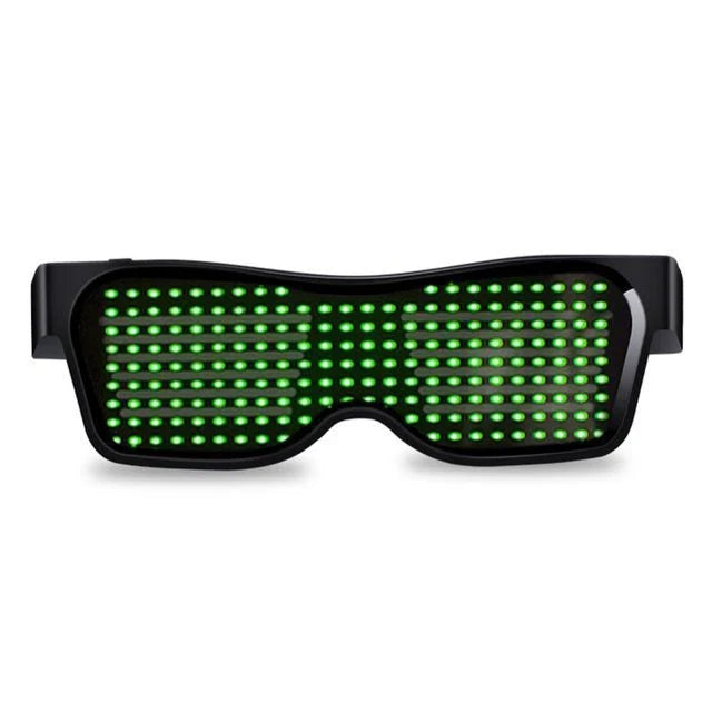 Multicolor LED Glasses with dynamic flashing lights, perfect for parties and events