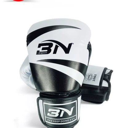 PU Muay Thai boxing gloves in various colours and sizes for training