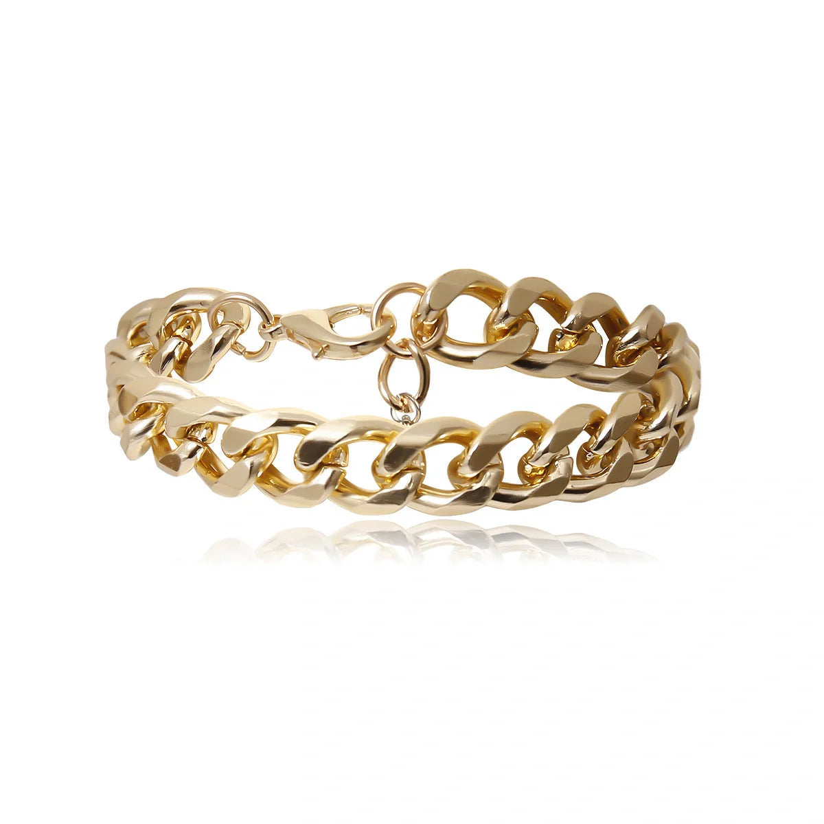 Creative Chain Inlaid Pearl Temperament Bracelet in gold, elegant women's jewelry