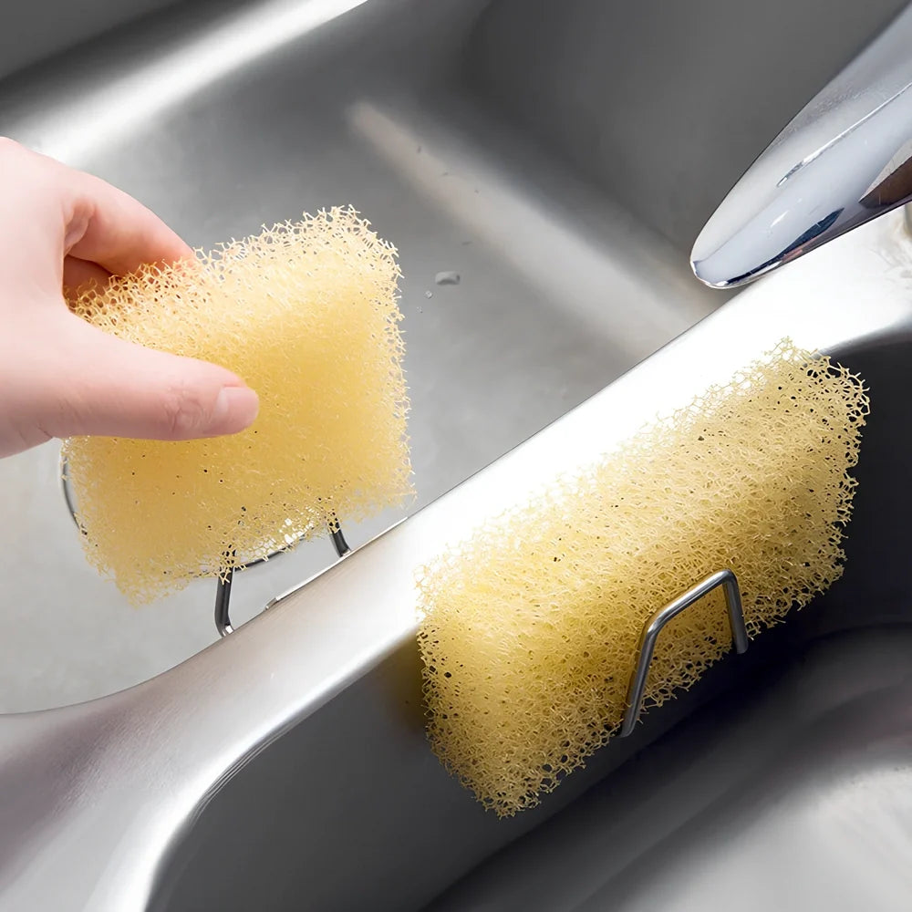 304 stainless steel sponge drain rack measuring 5.5x3.4cm with drainage channels