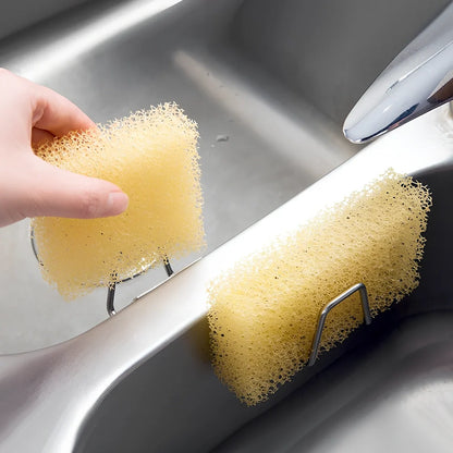 304 stainless steel sponge drain rack measuring 5.5x3.4cm with drainage channels
