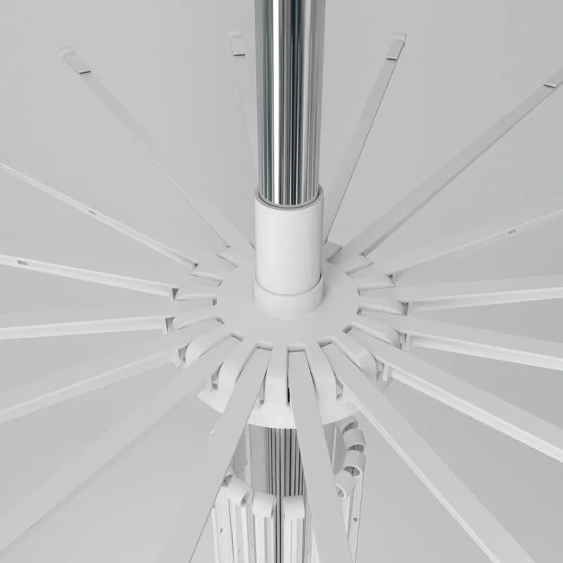 Three-layer stainless steel drying rack with plastic clips for socks, ties and small garments