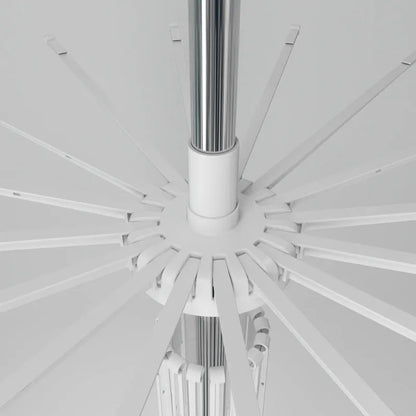 Three-layer stainless steel drying rack with plastic clips for socks, ties and small garments