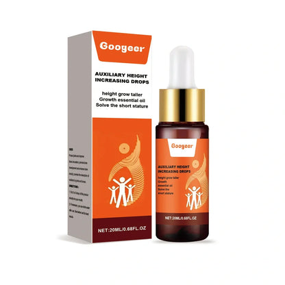 Googeer Auxiliary Height Increasing Drops 20ml bottle with peppermint extract and vitamin B1