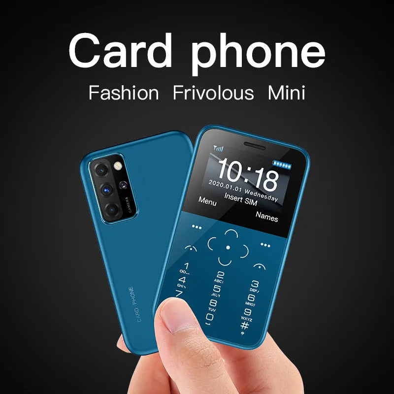 SOYES mini phone with 1.54-inch display, dual Nano SIM, 400mAh battery, shown in black