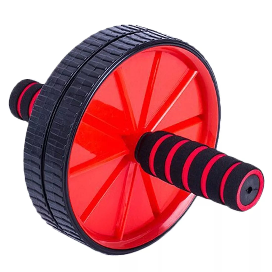 Double Wheel Abdominal Wheel in red, blue, green, and yellow for core exercises