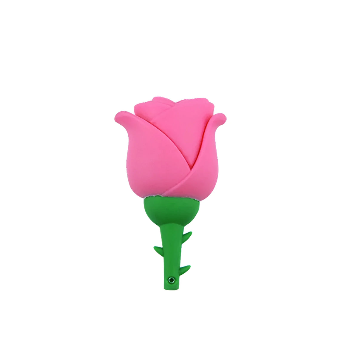 Cartoon rose shape USB flash drive with PVC shell, USB2.0, 20g weight, in Blue Pink Purple Red Yellow