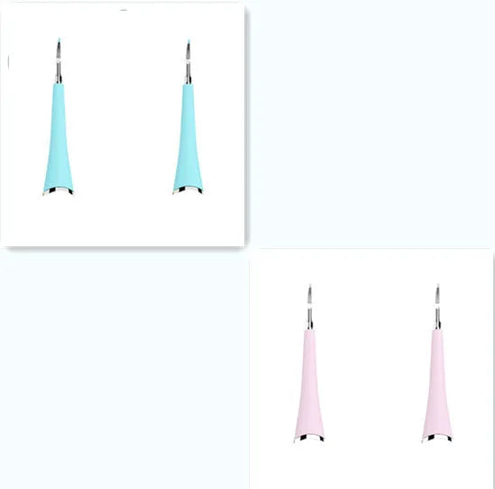 Pink and blue waterproof electric tooth scaler with 190mm handle for dental calculus removal