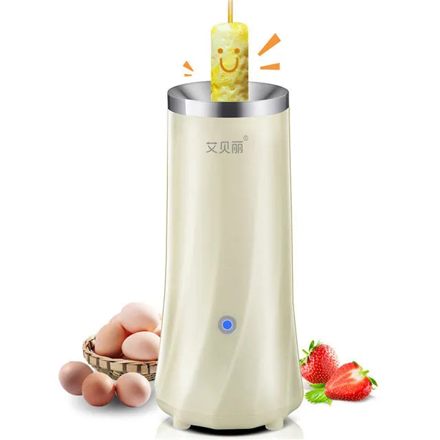 Beige automatic mini breakfast machine with compact CH-style design